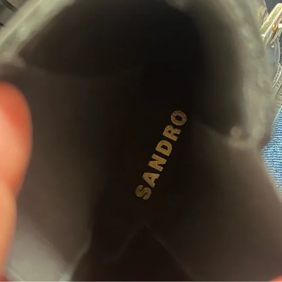 SANDRO - Women's Helen Buckled Chelsea Booties - Picture 10 of 10